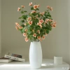 Simulated multi-headed small rose light luxury atmosphere flower arrangement, artificial flower decoration, living room everlasting flower bouquet, bionic flower ornaments details Picture